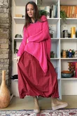  Big Softie Super Slant Knit Jumper Hot Pink 